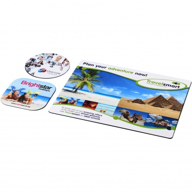Logotrade corporate gift image of: Brite-Mat® mouse mat and coaster set combo 1