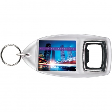 Logo trade promotional gifts image of: Jibe R1 bottle opener keychain