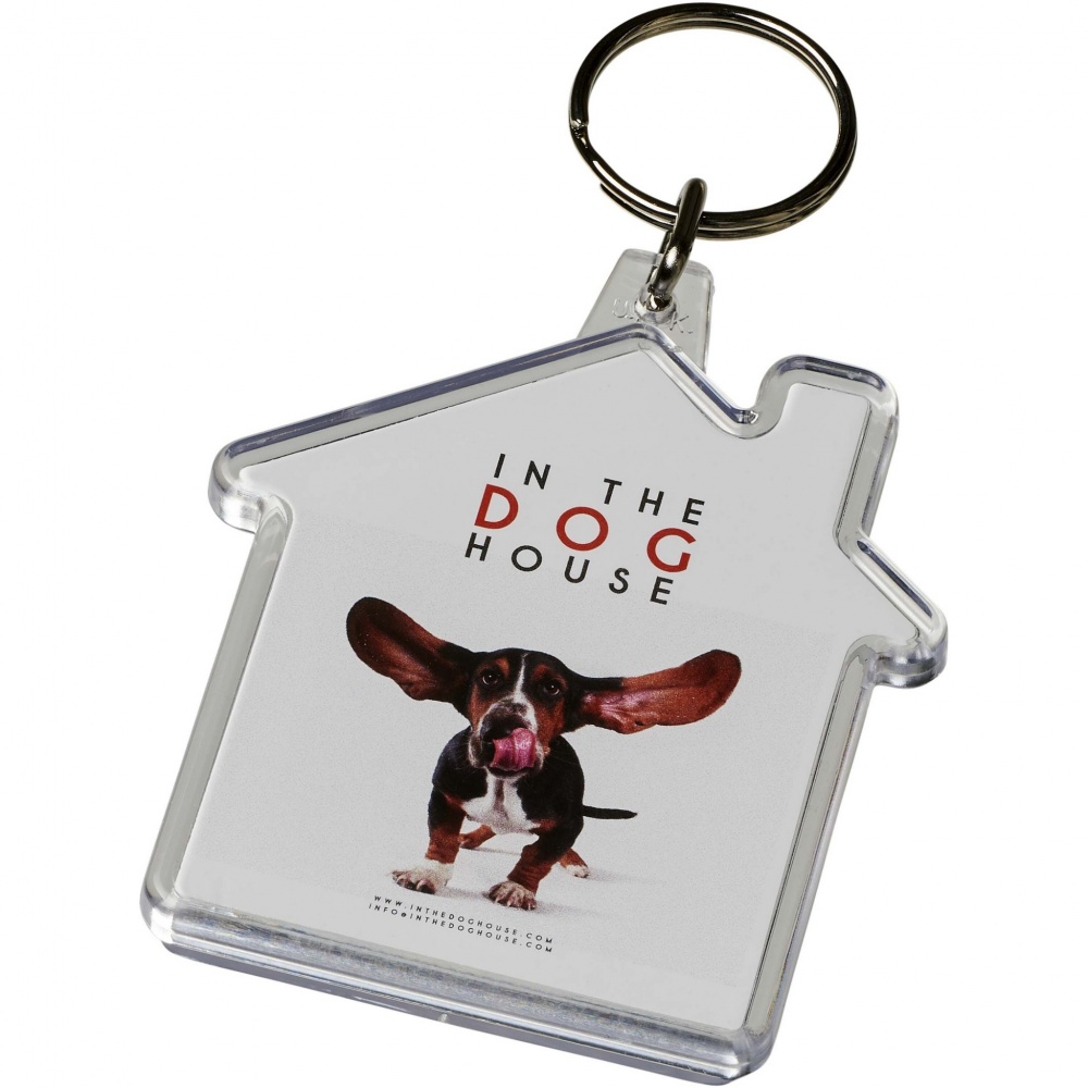 Logo trade advertising product photo of: Combo house-shaped keychain