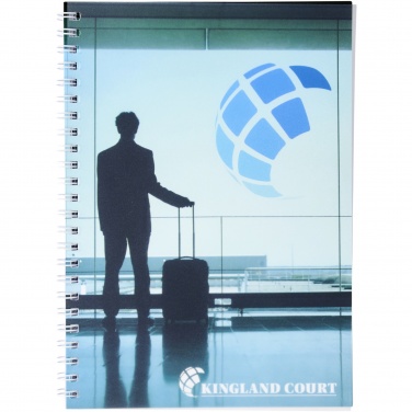 Logo trade business gift photo of: Desk-Mate® wire-o A5 notebook PP cover