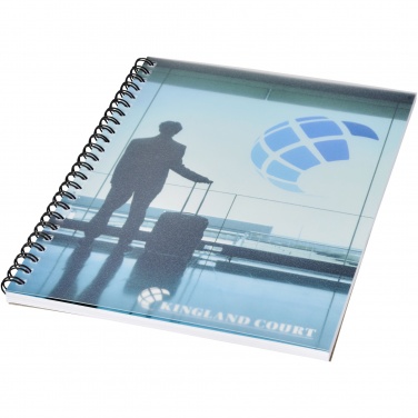 Logo trade promotional items picture of: Desk-Mate® wire-o A5 notebook PP cover
