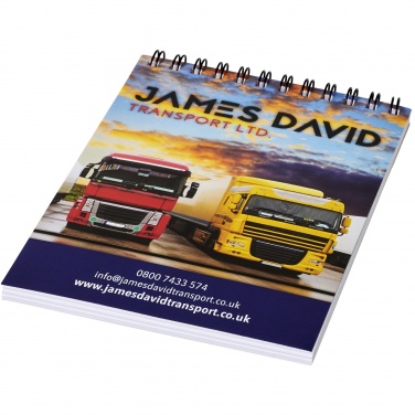 Logo trade promotional gifts picture of: Desk-Mate® spiral A6 notebook