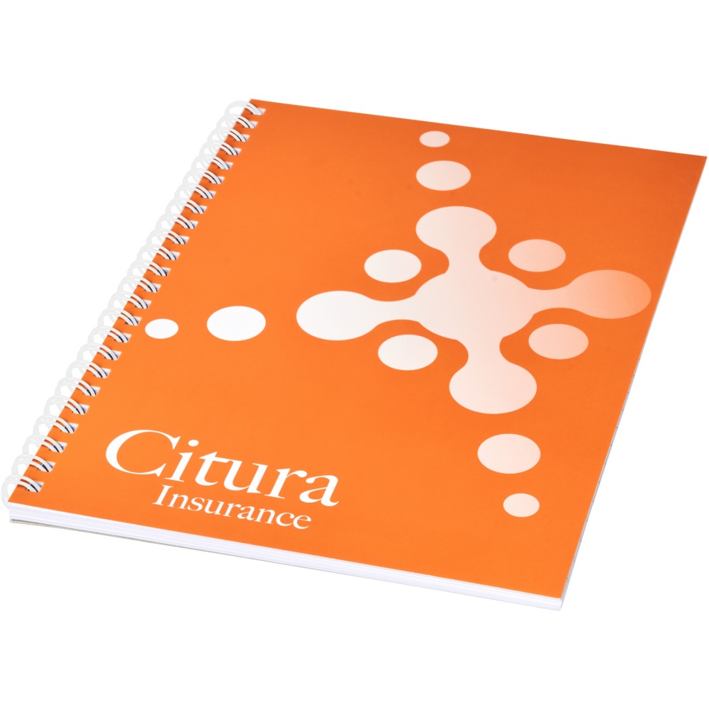 Logo trade promotional merchandise photo of: Desk-Mate® A5 notebook synthetic cover