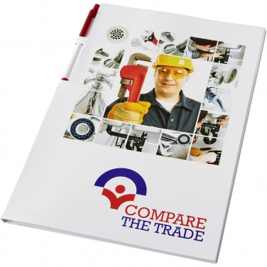 Logo trade promotional gifts picture of: Essential conference pack A4 notepad and pen