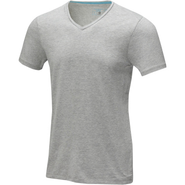 Logo trade promotional item photo of: Kawartha short sleeve men's organic V-neck t-shirt