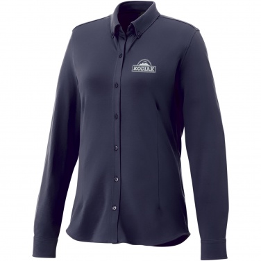 Logo trade advertising products image of: Bigelow long sleeve women's pique shirt