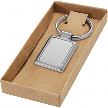 Logotrade promotional item picture of: Sergio rectangular metal keychain
