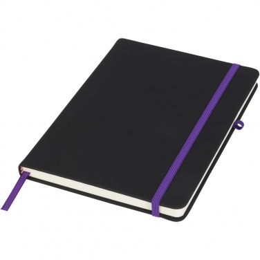 Logo trade promotional item photo of: Noir medium notebook