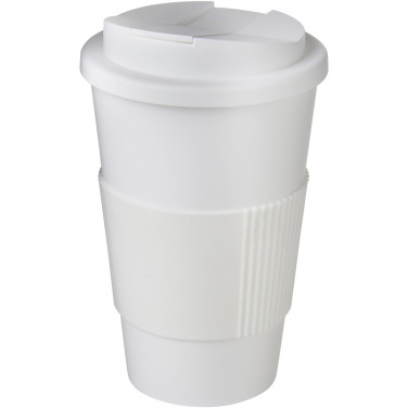 Logotrade advertising product picture of: Americano® 350 ml tumbler with grip & spill-proof lid