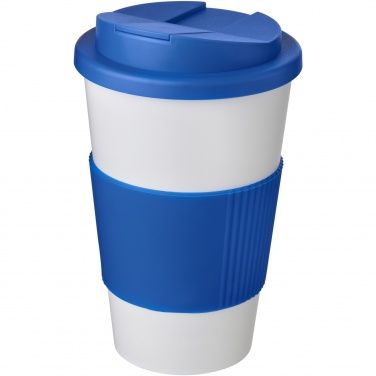 Logo trade advertising products image of: Americano® 350 ml tumbler with grip & spill-proof lid