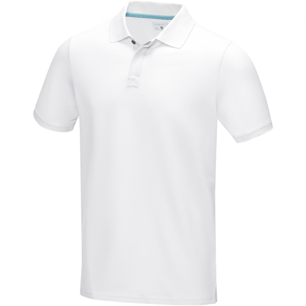Logotrade promotional gift image of: Graphite short sleeve men’s organic polo