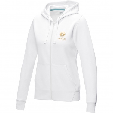 Logotrade promotional gifts photo of: Ruby women’s organic recycled full zip hoodie