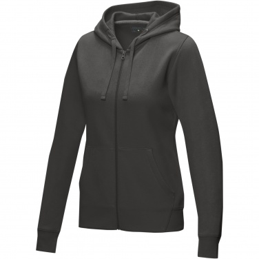Logo trade promotional items picture of: Ruby women’s organic recycled full zip hoodie