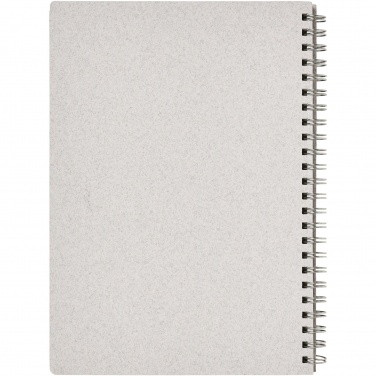Logo trade promotional merchandise picture of: Bianco A5 size wire-o notebook