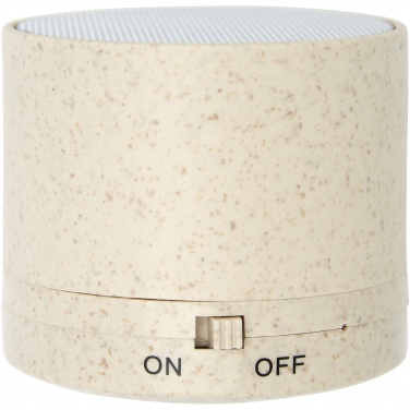 Logotrade promotional giveaways photo of: Kikai wheat straw Bluetooth® speaker