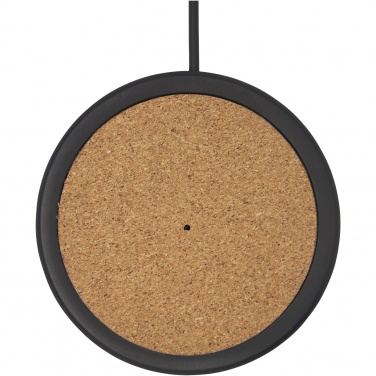Logo trade promotional items picture of: Kivi 10W limestone/cork wireless charging pad