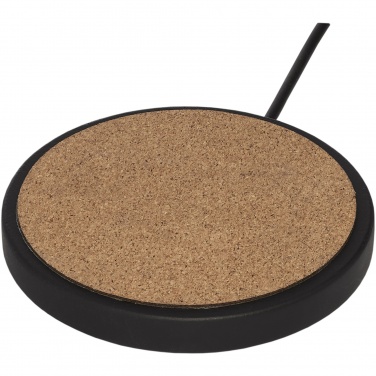 Logo trade business gift photo of: Kivi 10W limestone/cork wireless charging pad