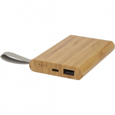 Logo trade advertising product photo of: Tulda 5000 mAh bamboo power bank