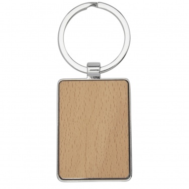 Logotrade promotional gift picture of: Mauro beech wood rectangular keychain