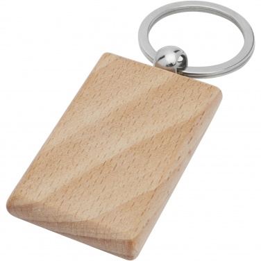 Logotrade promotional merchandise image of: Gian beech wood rectangular keychain