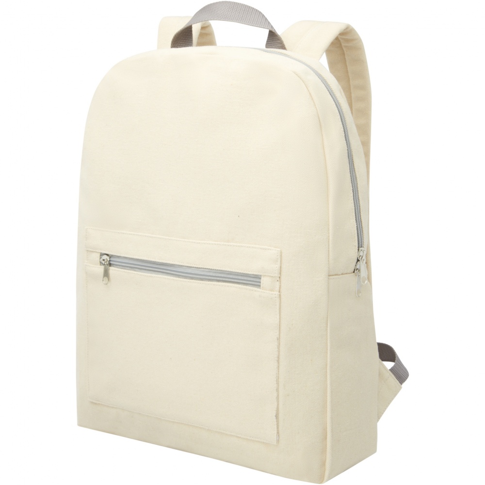 Logotrade promotional giveaway image of: Pheebs 450 g/m² recycled cotton and polyester backpack 10L