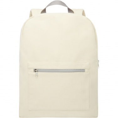Logotrade business gift image of: Pheebs 450 g/m² recycled cotton and polyester backpack 10L