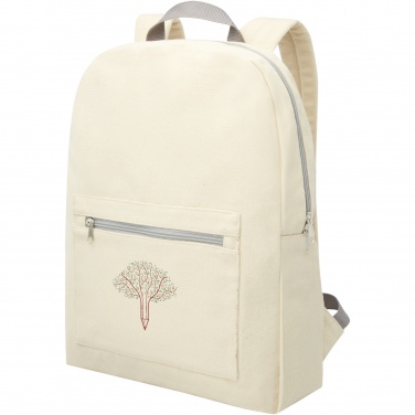 Logotrade promotional giveaway image of: Pheebs 450 g/m² recycled cotton and polyester backpack 10L