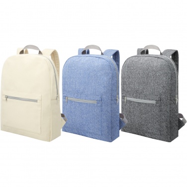 Logotrade promotional gift picture of: Pheebs 450 g/m² recycled cotton and polyester backpack 10L