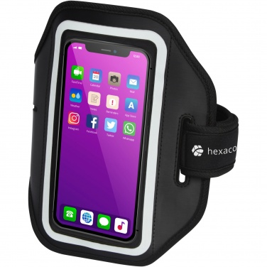 Logo trade promotional giveaways picture of: Haile reflective smartphone bracelet with transparent cover