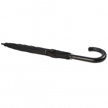 Logo trade advertising products picture of: Fontana 23" auto open umbrella with carbon look and crooked handle