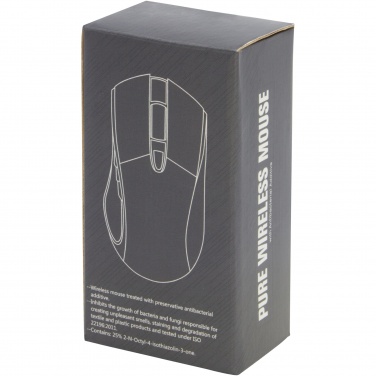 Logo trade promotional item photo of: Pure wireless mouse with antibacterial additive