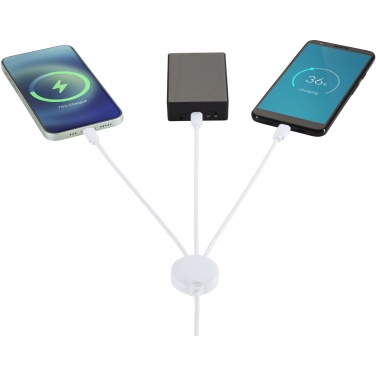 Logo trade promotional merchandise image of: Pure 5-in-1 charging cable with antibacterial additive