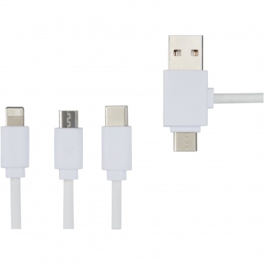 Logo trade promotional gifts picture of: Pure 5-in-1 charging cable with antibacterial additive