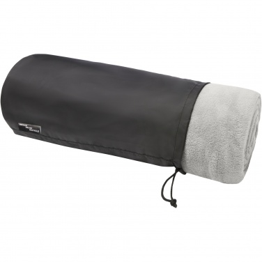 Logo trade corporate gifts picture of: Lily GRS certified RPET coral fleece blanket