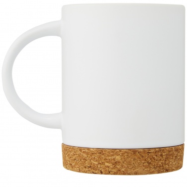 Logo trade promotional giveaways image of: Neiva 425 ml ceramic mug with cork base