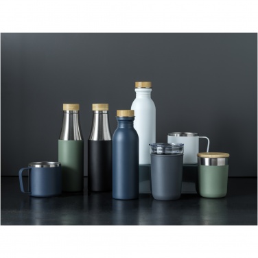 Logotrade advertising product picture of: Lagan 300 ml stainless steel tumbler with bamboo lid