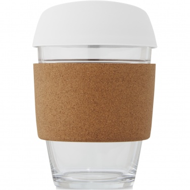 Logo trade promotional merchandise picture of: Lidan 360 ml borosilicate glass tumbler with silicone lid