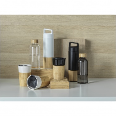 Logotrade corporate gift picture of: Torne 540 ml  stainless steel bottle with bamboo outer wall