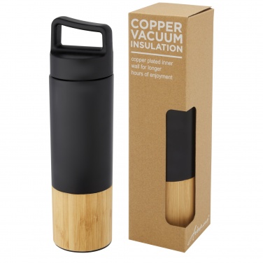 Logotrade business gift image of: Torne 540 ml  stainless steel bottle with bamboo outer wall