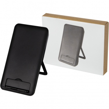 Logo trade promotional products picture of: Loop 10W recycled plastic wireless charging pad with phone stand
