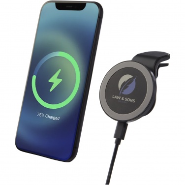 Logo trade promotional merchandise picture of: Magclick 10W wireless magnetic car charger