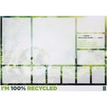 Logo trade promotional merchandise image of: Desk-Mate® A2 recycled notepad