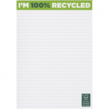Logo trade business gift photo of: Desk-Mate® A5 recycled notepad