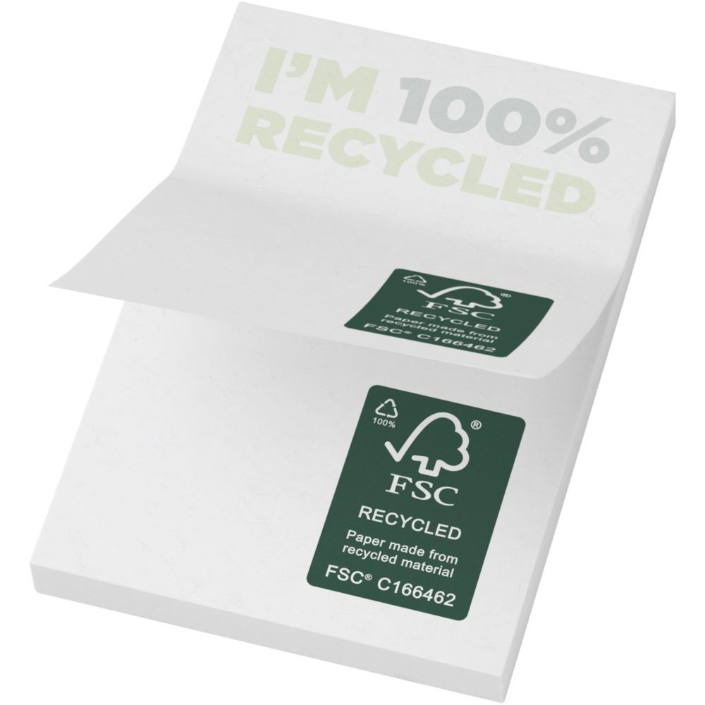 Logo trade advertising products image of: Sticky-Mate® recycled sticky notes 50 x 75 mm