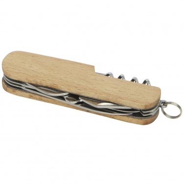 Logo trade promotional items image of: Richard 7-function wooden pocket knife