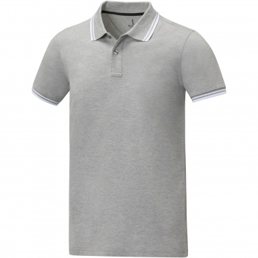 Logo trade corporate gifts picture of: Amarago short sleeve men's tipping polo