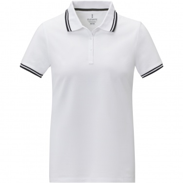 Logo trade promotional merchandise picture of: Amarago short sleeve women's tipping polo