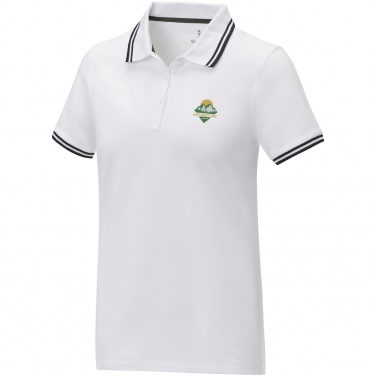 Logo trade promotional merchandise image of: Amarago short sleeve women's tipping polo
