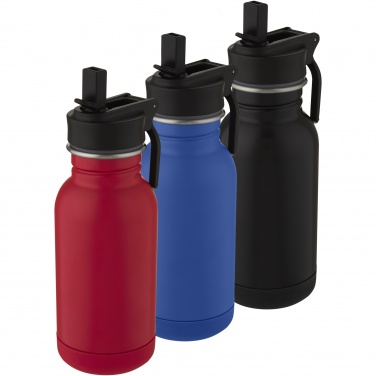 Logotrade corporate gift image of: Lina 400 ml stainless steel sport bottle with straw and loop