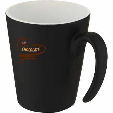 Logo trade corporate gifts picture of: Oli 360 ml ceramic mug with handle